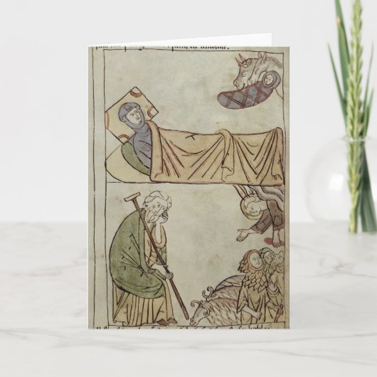 氏108 fol.168聖書からの出生、 シーズンカード (正面)