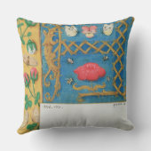 氏134の照らされた手紙"A」およびfの側面のボーダー クッション (裏面)