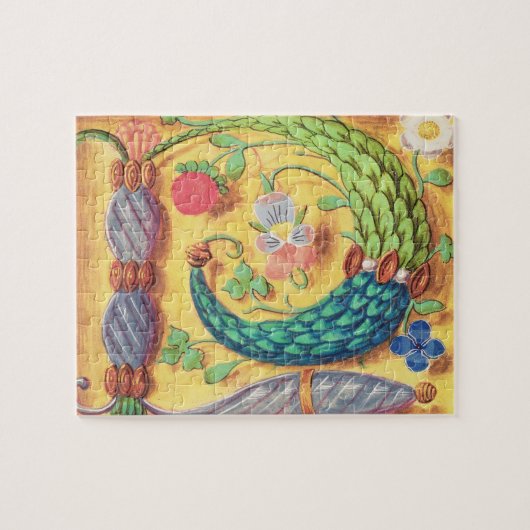 氏134はfloweと飾られた手紙"P」を照らしました ジグソーパズル (横)