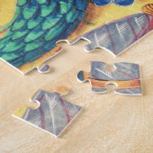 氏134はfloweと飾られた手紙"P」を照らしました ジグソーパズル (側面)