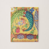 氏134はfloweと飾られた手紙"P」を照らしました ジグソーパズル (縦)