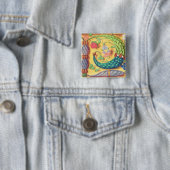 氏134はfloweと飾られた手紙"P」を照らしました 缶バッジ (インサイチュ)