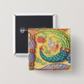 氏134はfloweと飾られた手紙"P」を照らしました 缶バッジ (正面&裏面)