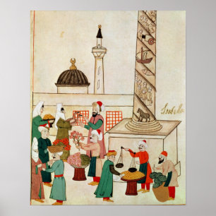 氏1671年イスタンブール、c.1580のバザー ポスター