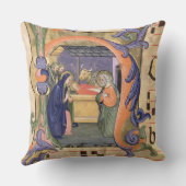 氏571 f.6r Historiatedのイニシャル「H」の描写 クッション (裏面)