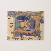 氏571 f.6r Historiatedのイニシャル「H」の描写 ジグソーパズル (横)