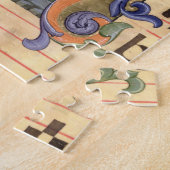 氏571 f.6r Historiatedのイニシャル「H」の描写 ジグソーパズル (側面)