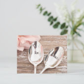 氏。 そしてWedding夫人のお祝いのデザイン ポストカード (スタンド正面)