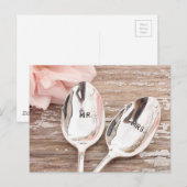 氏。 そしてWedding夫人のお祝いのデザイン ポストカード (正面/裏面)