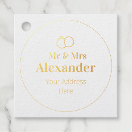 氏・ミセス名住所 フェイバータグ