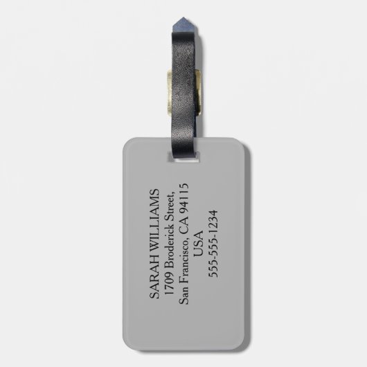 氏 ラゲッジタグ (裏面縦)