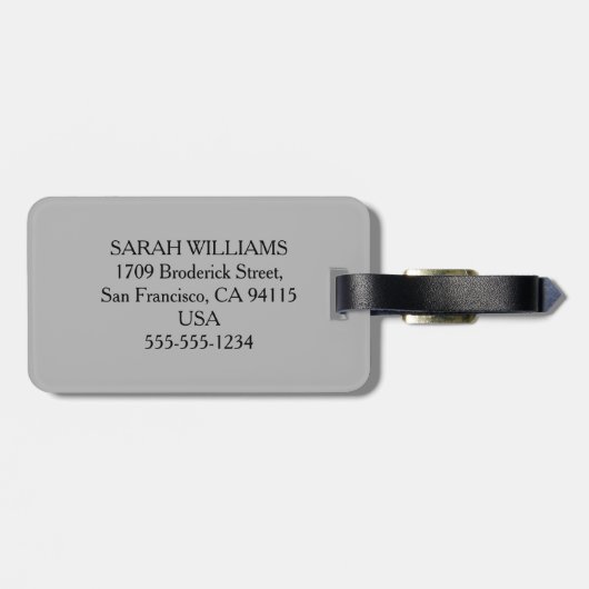 氏 ラゲッジタグ (裏面横)