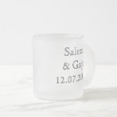 氏-曇らされたマグ フロストグラスマグカップ (正面右)