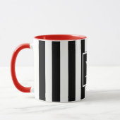 氏" BLACK/WHITE/REDシックなコーヒーMUG_ " マグカップ (左)