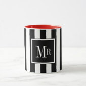 氏" BLACK/WHITE/REDシックなコーヒーMUG_ " マグカップ (中央)