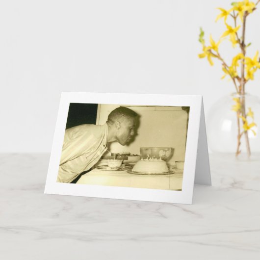 氏Birthday カード (黄色い花)