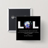 氏BLUEの大理石(白い文字)によるPhotoshopedの地球 缶バッジ (正面&裏面)