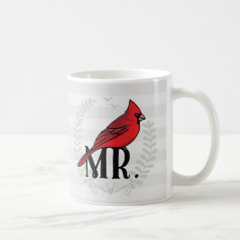 氏Cardinal氏および夫人Hisおよび彼女の物 コーヒーマグカップ