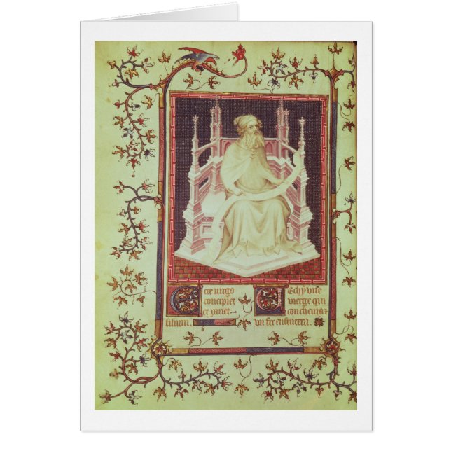 氏Fr 13091 f.11v Psからの予言者アイザイア、 (正面)