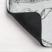 氏Fr 19093 fol.18vのさまざまなスケッチ マウスパッド (コーナー)