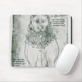 氏Fr 19093 fol.24vのライオンおよびヤマアラシ マウスパッド (マウス)