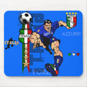 氏Italian Stallion Forza Azzurriイタリア2010個のギフト マウスパッド