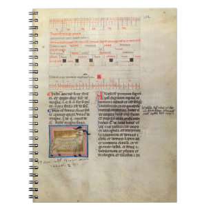 氏Latin 7272 fol.112はカレンダーのページfoを照らしました ノートブック