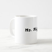 氏Rightのコーヒー・マグ コーヒーマグカップ (正面左)