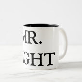 氏RIGHTの陶磁器のマグ ツートーンマグカップ (正面右)