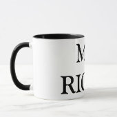 氏RIGHTの陶磁器のマグ マグカップ (左)