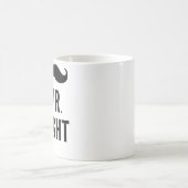 氏Right Mustache Mug コーヒーマグカップ (中央)