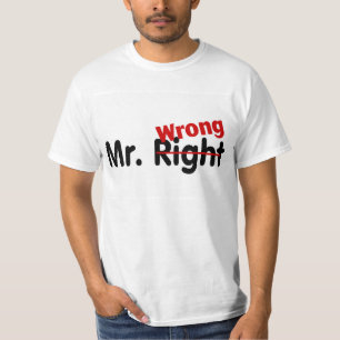 氏Right Wrong Tシャツ
