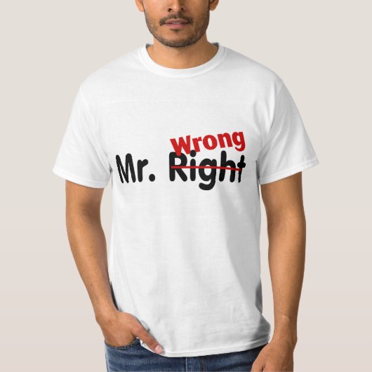 氏Right Wrong Tシャツ (正面)