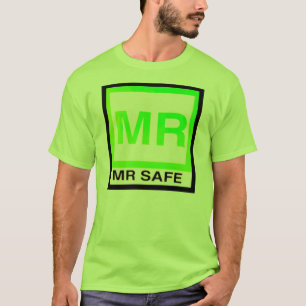 "氏SAFE"の磁気共鳴の金庫 Tシャツ