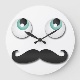 氏stache ラージ壁時計