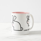 氏White Wabbit Mug ツートーンマグカップ (正面右)