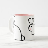 氏White Wabbit Mug ツートーンマグカップ (正面左)