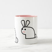 氏White Wabbit Mug ツートーンマグカップ (中央)