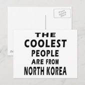民クールは北朝鮮出身 ポストカード (正面/裏面)