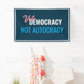 民主の票カスタマイズの署名 横断幕 (インサイチュ)