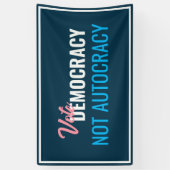 民主の票カスタマイズの署名 横断幕 (縦)