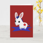民主ロバ カード (黄色い花)
