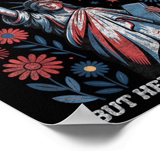 民主主義おもしろいは死んでいるが、ねえ素敵な花火4t ポスター (角)