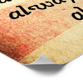 民主主義が存在できない引用文 ポスター (角)