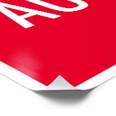 民主主義ではなく民主主義のサインをカスタマイズ選択 ポスター (コーナー)