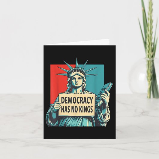 民主主義には7月のリバー像の4番目の王はいない カード (正面)