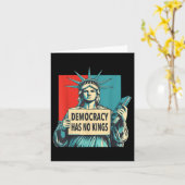 民主主義には7月のリバー像の4番目の王はいない カード (黄色い花)