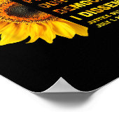 民主主義に対する恐怖を抱いて私は女性に異議を唱える ポスター (角)