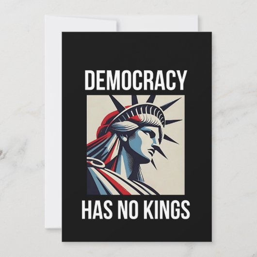 民主主義に王はない 自由の地位 USA 招待状 (正面)