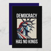 民主主義に王はない 自由の地位 USA 招待状 (正面/裏面)